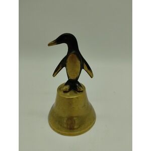 Walter Bosse PENGUIN bell Handmade In Austria brass 4.5" Tall